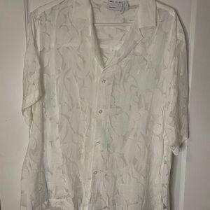 ASOS sheer floral shirt